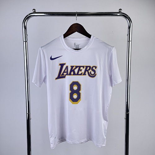 Los Angeles Lakers #8 White Basketball Jersey