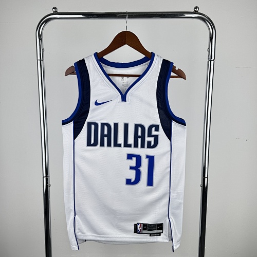 Dallas Mavericks Klay Thompson #31 Home White 23 Season Basketball Jersey