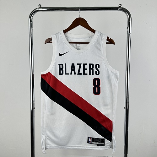 Portland Trail Blazers Deni Avdija #8 Home White 26 Season Basketball Jersey