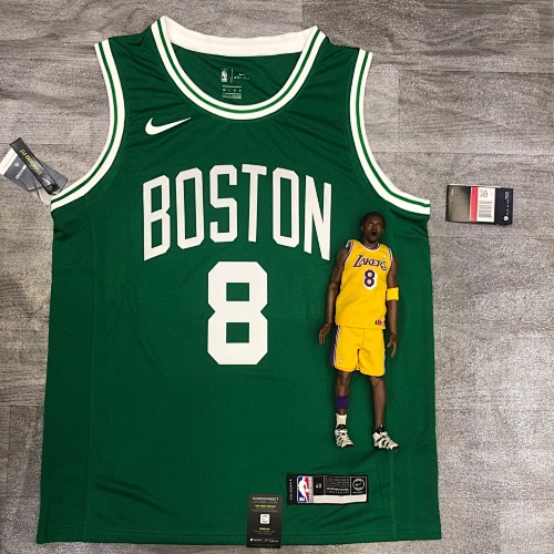 Boston Celtics #8 Retro Edition Green Basketball Jersey