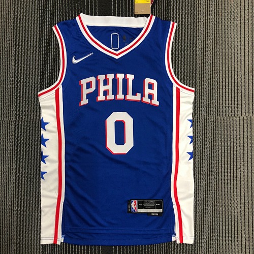 Philadelphia 76ers Tyrese Maxey #0 Basketball Jersey