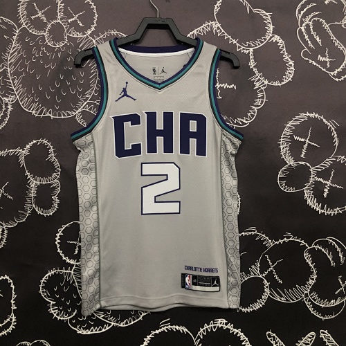Charlotte Hornets LaMelo Ball #2 Grey 19 Season Basketball Jersey