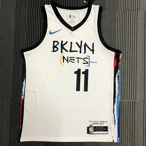 Brooklyn Nets Kyrie Irving #11 White Basketball Jersey