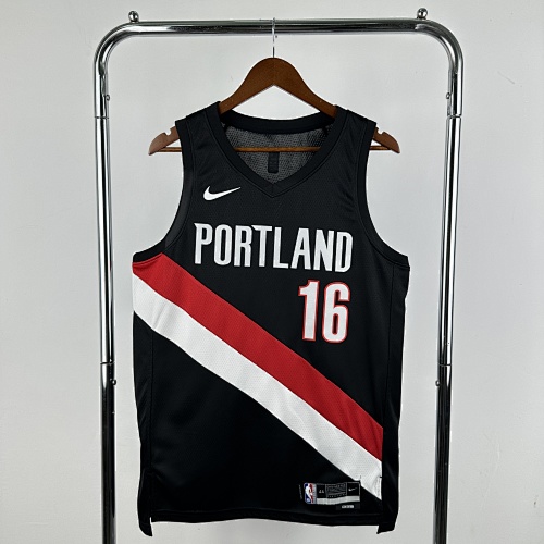 Portland Trail Blazers Damian Lillard #0 Away Black 26 Season Basketball Jersey