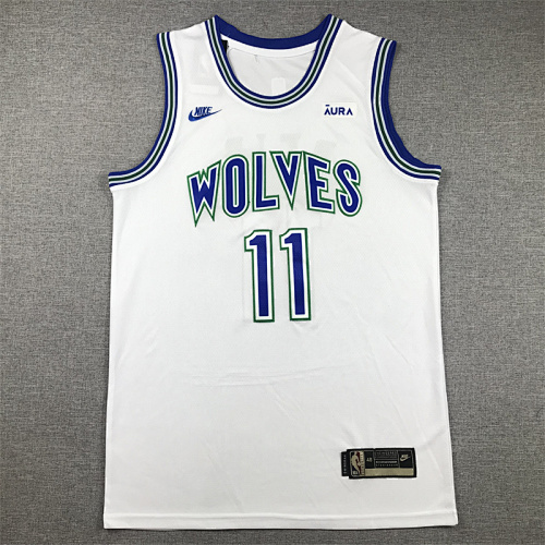 Minnesota Timberwolves Retro Edition Classic Edition White Basketball Jersey