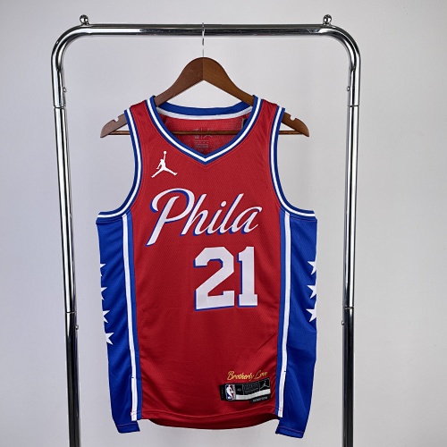 Philadelphia 76ers Joel Embiid #21 Limited Edition Jumpman 23 Season Basketball Jersey