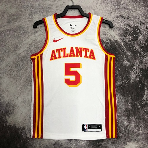 Atlanta Hawks Dejounte Murray #5 White Basketball Jersey