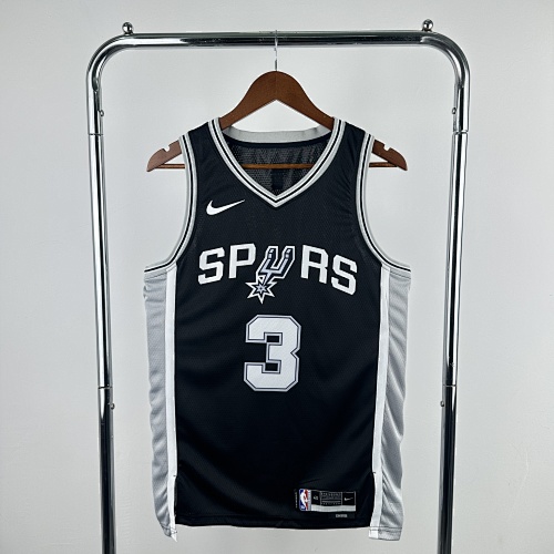 San Antonio Spurs Chris Paul #3 Black 23 Season Basketball Jersey