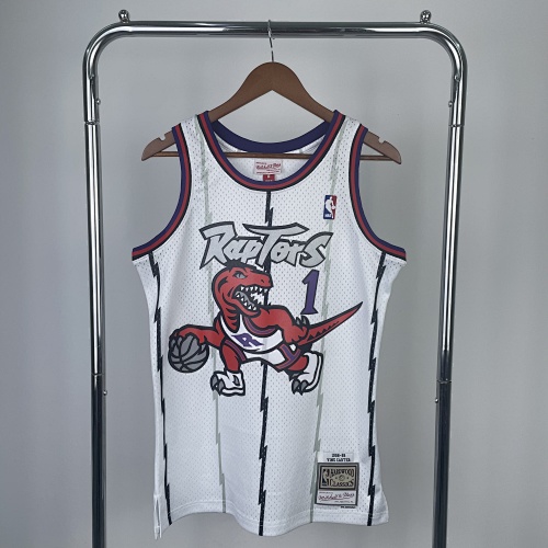 Toronto Raptors #1 Retro Edition White 99 Season Basketball Jersey