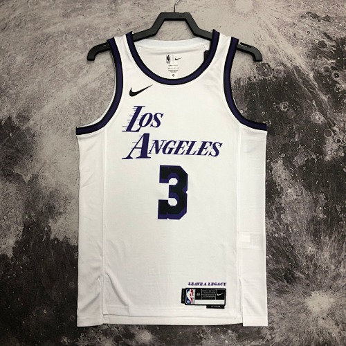Los Angeles Lakers #3 City Edition 23 Season Basketball Jersey