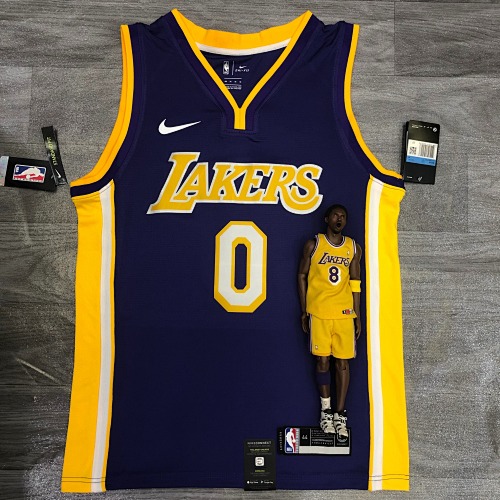Los Angeles Lakers #0 Purple Basketball Jersey