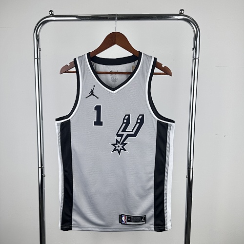San Antonio Spurs #1 Limited Edition Jumpman Grey 21 Season Basketball Jersey