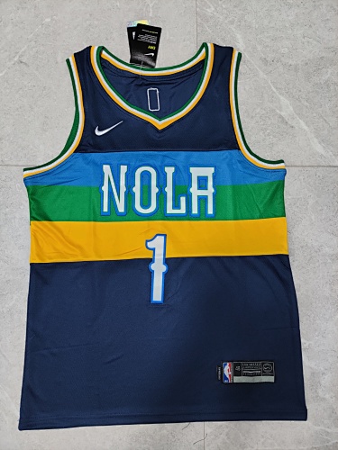New Orleans Pelicans Jalen Williams Blue 23 Season Basketball Jersey