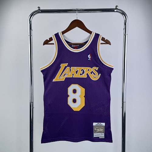 Los Angeles Lakers #8 Retro Edition Purple 97 Season Basketball Jersey
