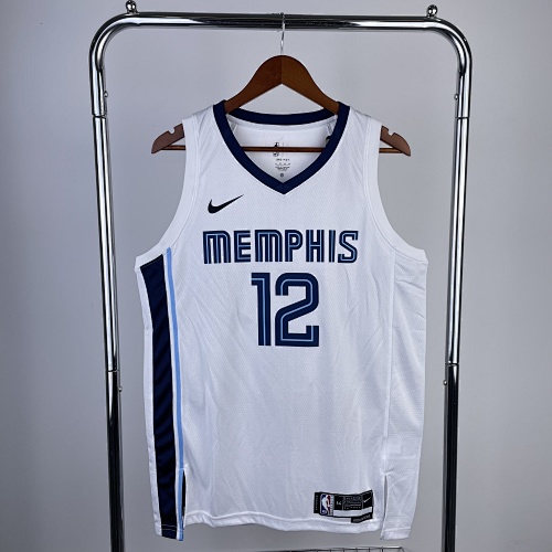 Memphis Grizzlies Ja Morant #12 White 23 Season Basketball Jersey