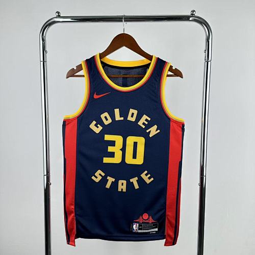 Golden State Warriors Stephen Curry #30 City Edition 25 Season Basketball Jersey