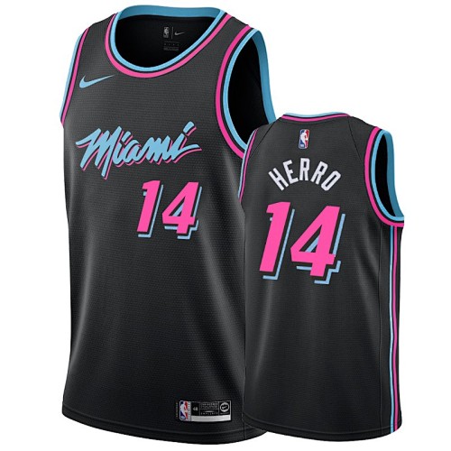 Miami Heat City Edition Fan Edition Black Basketball Jersey