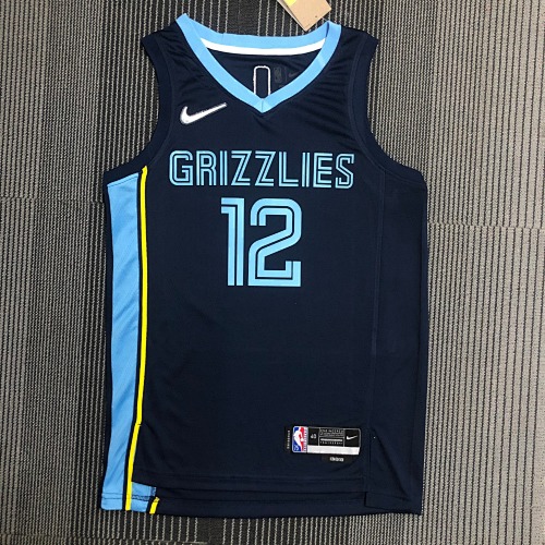 Memphis Grizzlies Ja Morant #12 Blue Basketball Jersey