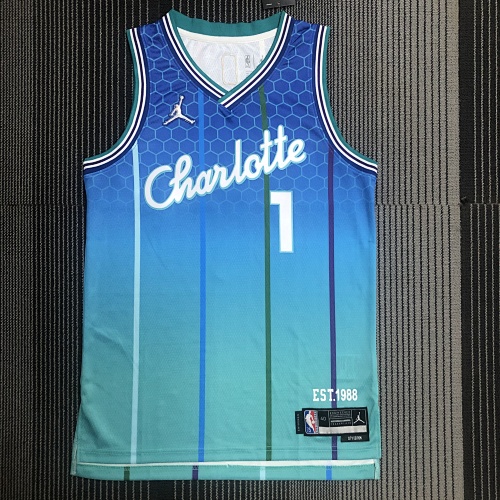 Charlotte Hornets LaMelo Ball #1 City Edition 22 Season Basketball Jersey