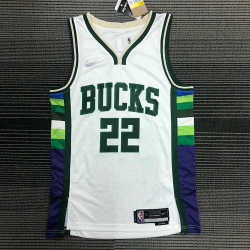 Milwaukee Bucks #22 City Edition 22 Season Basketball Jersey
