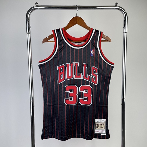 Chicago Bulls Scottie Pippen Retro Edition Black 96 Season Basketball Jersey