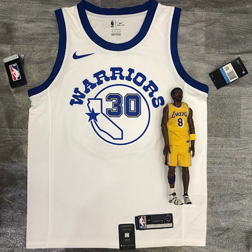 Golden State Warriors Stephen Curry #30 White Socks