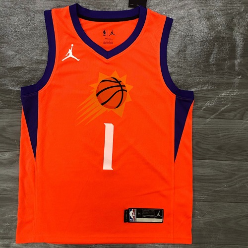 Phoenix Suns Devin Booker #1 Orange 21 Season Basketball Jersey