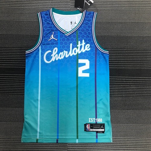 Charlotte Hornets LaMelo Ball #2 City Edition 22 Season Basketball Jersey