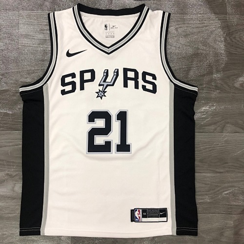 San Antonio Spurs #21 White Basketball Jersey