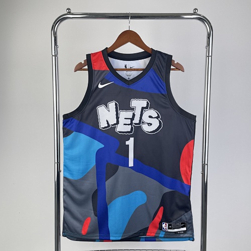Brooklyn Nets #1 City Edition 24 Season Basketball Jersey