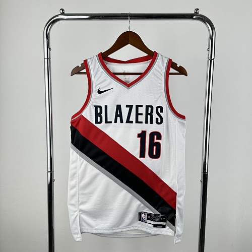 Portland Trail Blazers #16 White 23 Season Basketball Jersey
