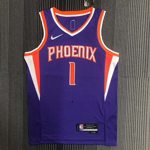 Phoenix Suns Devin Booker #1 Purple Basketball Jersey