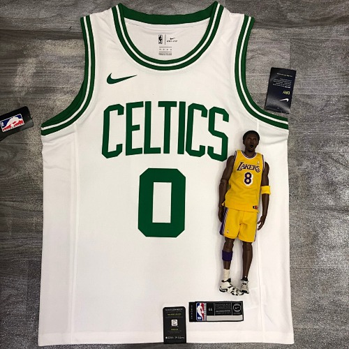 Boston Celtics Jayson Tatum #0 Retro Edition White Basketball Jersey