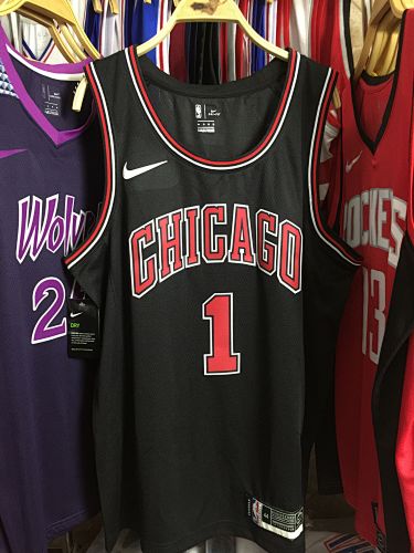 Chicago Bulls Derrick Rose Black Basketball Jersey