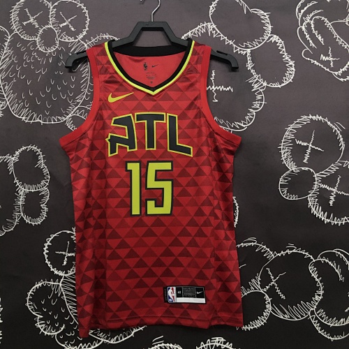 Atlanta Hawks #15 Red Basketball Jersey
