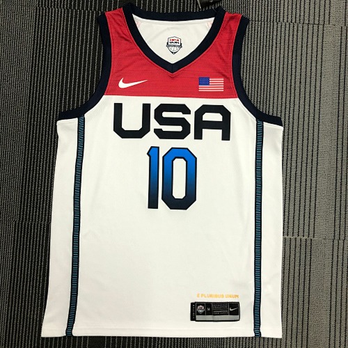 Jayson Tatum #10 White 2021 Season Basketball Jersey