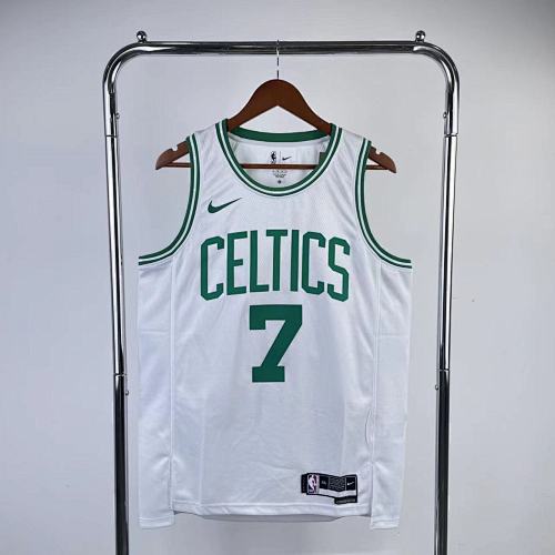 Boston Celtics Jaylen Brown #7 White 23 Season Basketball Jersey