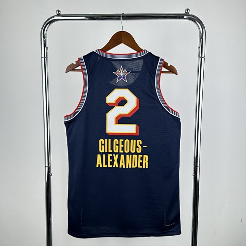 Shai Gilgeous-Alexander #2 All-Star Blue 2025 Season Basketball Jersey