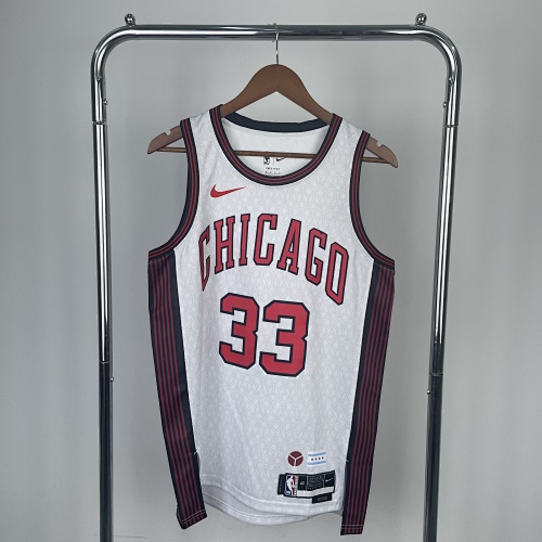 Chicago Bulls Scottie Pippen #33 City Edition 23 Season Basketball Jersey
