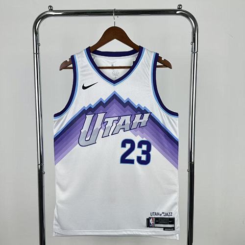 Utah Jazz #23 White 26 Season Basketball Jersey