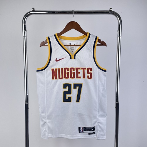 Denver Nuggets Dejounte Murray #27 White 23 Season Basketball Jersey