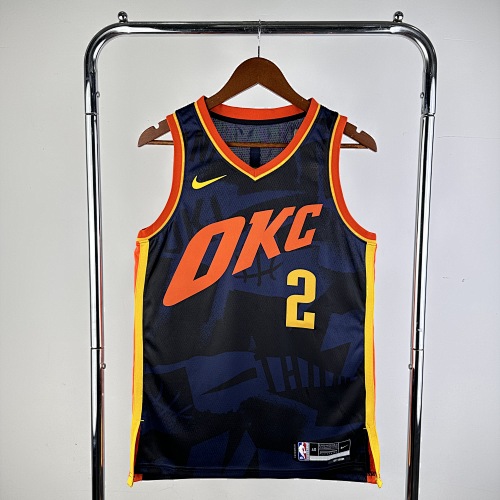 Oklahoma City Thunder Shai Gilgeous-Alexander #2 City Edition 24 Season Basketball Jersey