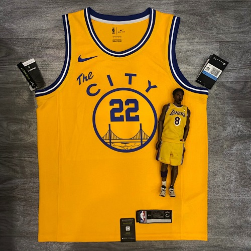 Golden State Warriors #22 Yellow Basketball Jersey