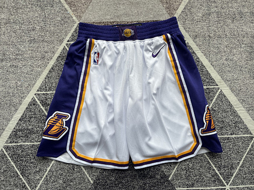 Los Angeles Lakers White Shorts