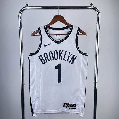 Brooklyn Nets #1 White 23 Season Basketball Jersey