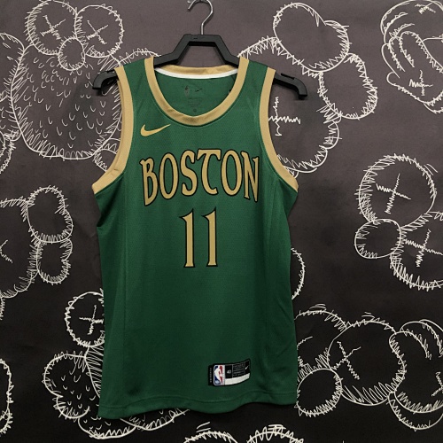 Boston Celtics Kyrie Irving #11 City Edition Green 20 Season Basketball Jersey