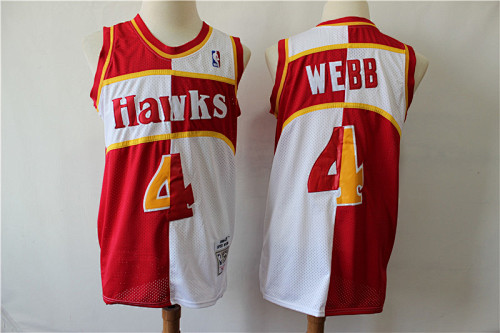 Atlanta Hawks Chris Paul Retro Edition White Red Basketball Jersey