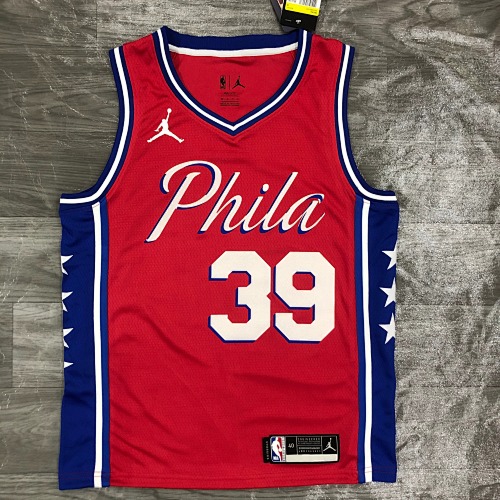 Philadelphia 76ers #39 Red 21 Season Basketball Jersey