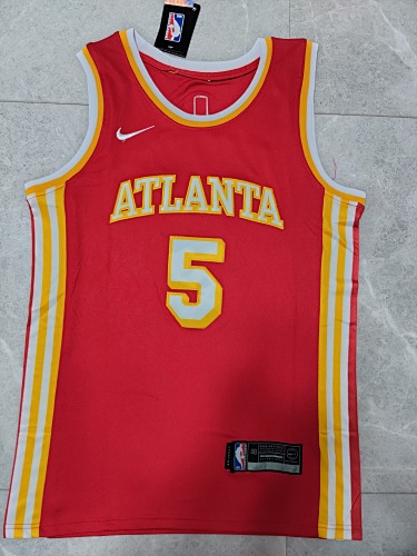 Atlanta Hawks Dejounte Murray Red 23 Season Basketball Jersey