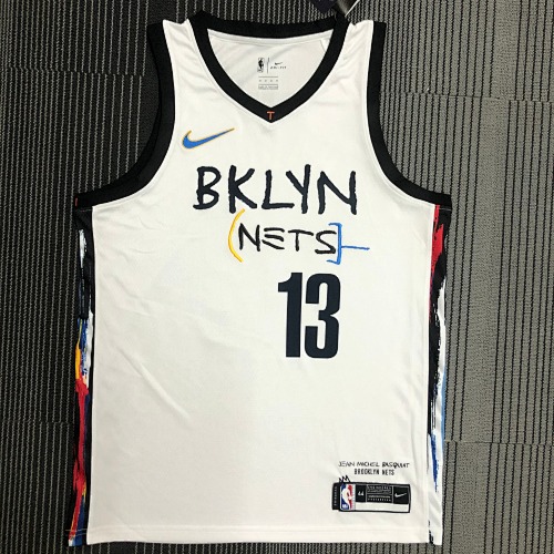 Brooklyn Nets James Harden #13 White Basketball Jersey